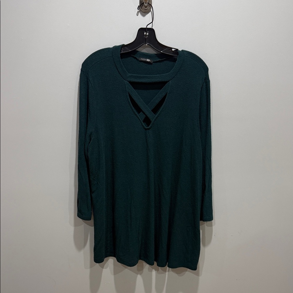 Papermoon Deep Dark Green Long Sleeve Tunic